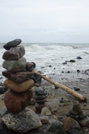 Steine am Ostseeufer bei Ahrenshoop